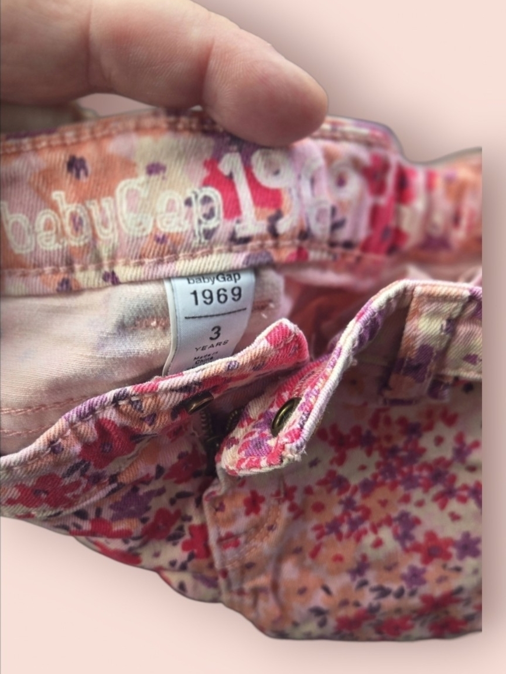 GAP BabyGap Skinny Floral Jeans - Size 3(3T) - Picture 2 of 3